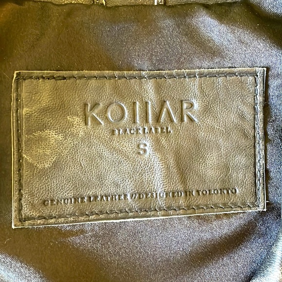 KOLLAR Distressed Leather Jacket! - Picture 10 of 12